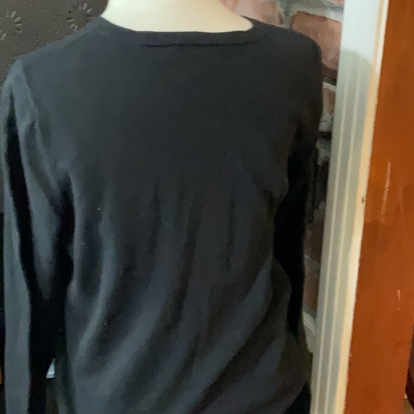 🔥HOT Item Alert TALBOTS Black Cardigan Sweater Size Large Retail $99 EUC - Picture 4 of 4